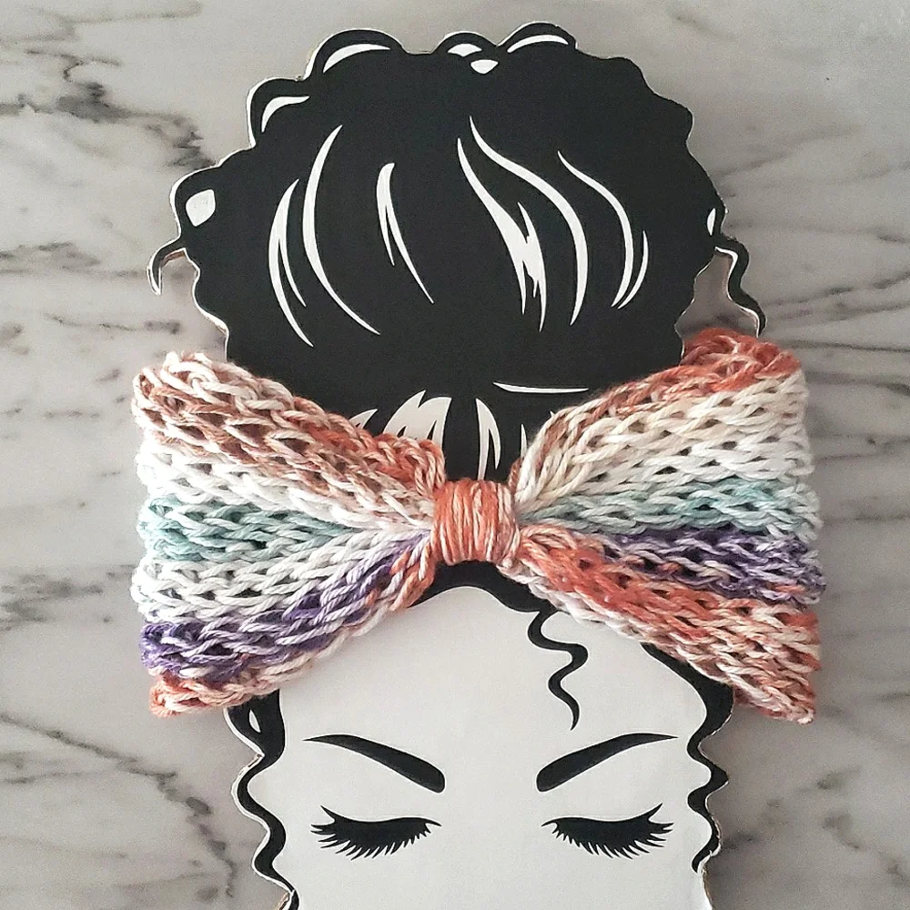Handmade Knit Turban Headband - Picture 1 of 7